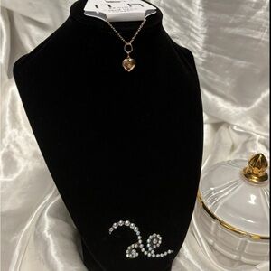 Cloud Heart Locket - White With Shine Necklace